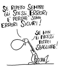 Gli stessi errori - Vignetta di Cavez